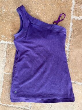 lululemon athletica Purple Asymmetrical One-Shoulder Tank